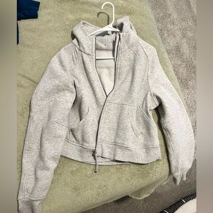 Lululemon scuba full zip oversized jacket - size M/L, gray